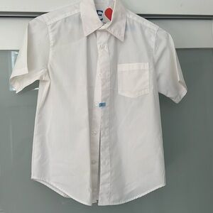 French Toast short sleeve white button down shirt boys size 10